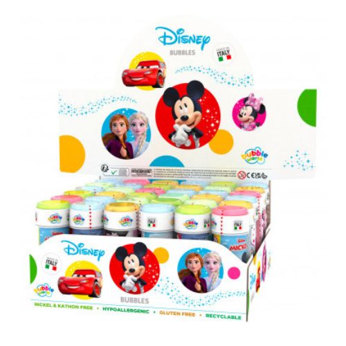 DISNEY BUBBLES (Bolle di sapone) In espo da 36PZ 4ass…x36…x216
